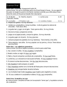 Realidades 1 Final Worksheets Teaching Resources Tpt