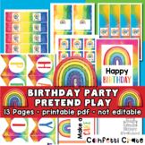 Birthday Party Pretend Play Printables