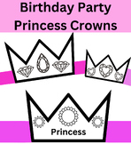 Birthday Party Queen + Princess Crown / Tiara Craft! 8 Dif