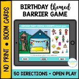 Birthday Party Barrier Game BOOM Cards™️ Speech Therapy - 