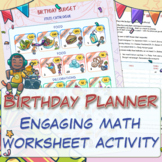 Learn to Budget Worksheet Game | Classroom-ready | Birthda