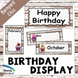 Birthday Posters Farmhouse Classroom Decor
