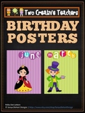 Birthday Posters Months of the Year Alice in Wonderland Theme