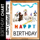 Birthday Posters with Photos (Calm and Natural Classroom Decor)