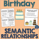 Birthday Semantic Relationships 