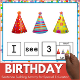 Happy Birthday Speech Therapy Building Sentences Activity 