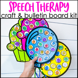 Birthday Speech Therapy Craft Activities & Bulletin Board Kit