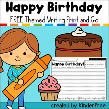 happy birthday writing