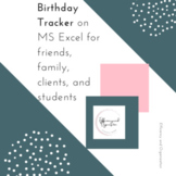 Birthday Tracker for Students, Family, Friends, and Clients