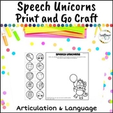 Birthday Unicorn Articulation and Language Craft for Speec
