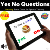 Happy Birthday Yes No Questions BOOM CARDS™ Special Educat