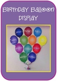 Birthday balloon display