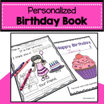 Preview of Birthday book | Happy Birthday | Class Book