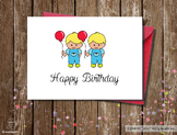 Birthday card for tweens boys , sweet Birthday Card, kids 