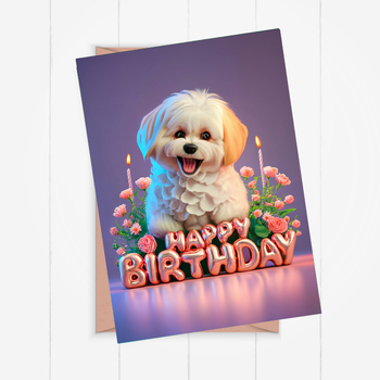 Preview of Birthday card, sweet Birthday Card, kids Birthday Card, girl Birthday Card