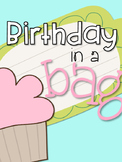 Birthday in a Bag Labels & Letter (FREE!)