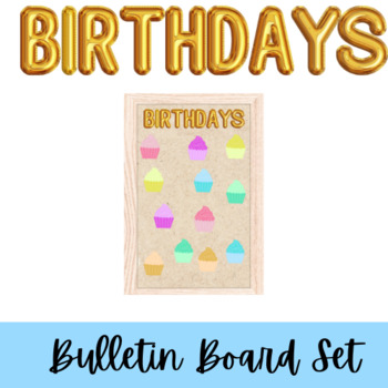 Preview of Birthdays Bulletin Board Set