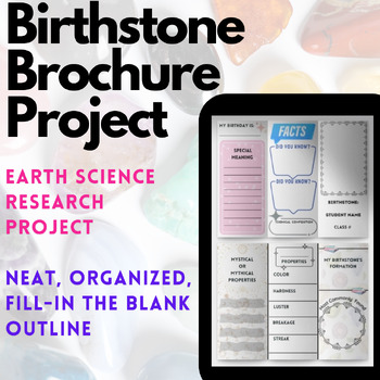 Preview of Birthstone Brochure Research Project
