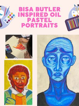 Preview of Bisa Butler Inspired Oil Pastel Portraits 