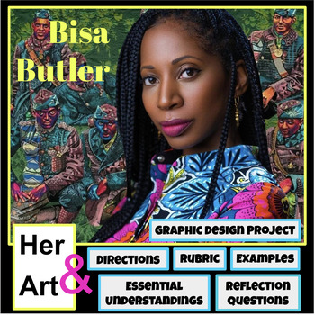 Preview of Bisa Butler: Quilts & Graphic Design Lesson (PowerPoint)