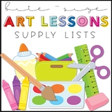 Bite-Size Art Lessons - The Supply Lists