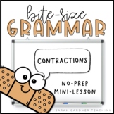 Contractions | Grammar Mini-Lesson | PowerPoint & Google Slides