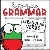 Irregular Verbs | Grammar Mini-Lesson | PowerPoint & Googl