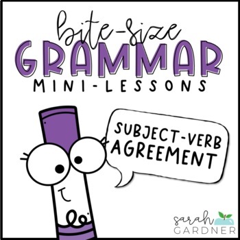 Preview of Subject Verb Agreement | Grammar Mini-Lesson | PowerPoint & Google Slides