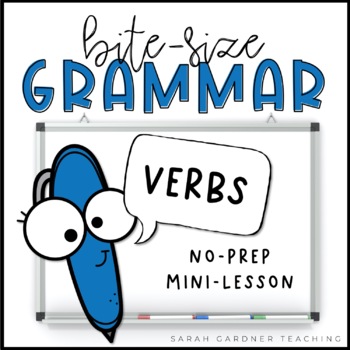 Preview of Verbs | Grammar Mini-Lesson | PowerPoint & Google Slides