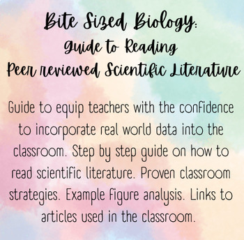 Preview of Bite Sized Biology: A Guide to Reading Peer Reviewed Scientific Literature