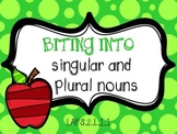 Biting into Singular and Plural Nouns Activity