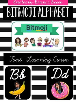Preview of Bitmoji Alphabet