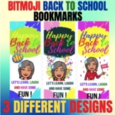 Bitmoji Back to School Bookmarks - Bitmoji Bookmarks - Editable 