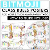Editable Bitmoji Classroom Rules & Expectations Posters fo