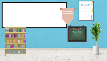 Bitmoji Classroom Background for Google Slides (Social Studies) | TPT