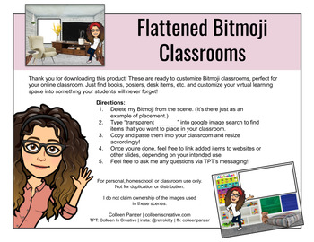 Preview of Bitmoji Classroom Backgrounds
