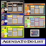 Bitmoji Classroom-- Editable Daily Classroom Agenda/To Do 