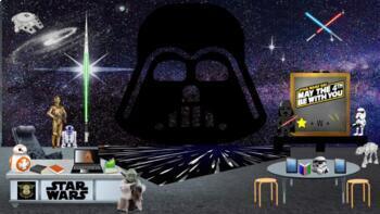 Preview of Bitmoji Classroom May the Fourth Be With You, Star Wars Day, May the 4th, Star