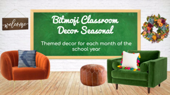 Preview of Bitmoji Classroom Seasonal Decor