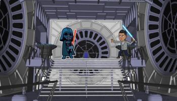 Preview of Bitmoji Classroom - Star Wars Throne Room - animated
