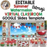 Bitmoji Classroom Summer Watermelon June July Virtual Edit