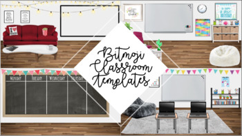Preview of Bitmoji Classroom - 4 Pack