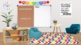Bitmoji Classrooms Bundle - Brights theme - editable!