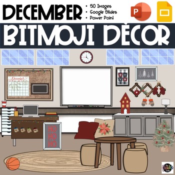Preview of Bitmoji Decor | Bitmoji Holiday | Digital Classroom Holiday | Holiday Clipart
