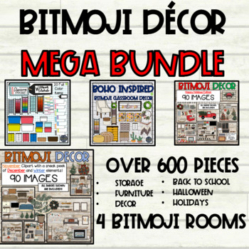 Preview of Bitmoji Decor | MEGA BUNDLE | 1000 IMAGES | GROWING