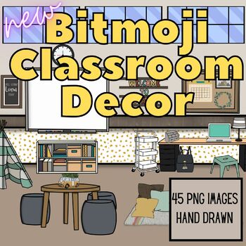 Preview of Bitmoji Decor | New Bitmoji Decor | Year Round Decor | Digital Classroom