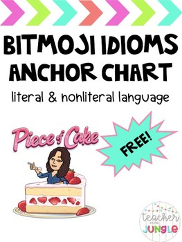 Preview of Bitmoji Idiom Anchor Chart/Poster