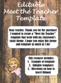 Rustic - Bitmoji Meet the Teacher Template