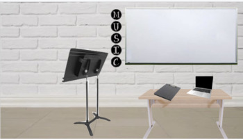 Preview of Bitmoji Music Classroom Template