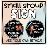 Bitmoji Small Group Sign - EDITABLE